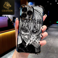 Anime Cool Tokyo Ghoul Plating Phone Case for Iphone 17 16E 16 15 14 13 12 11 Pro Max X XR 7 8 Mini Air plus Anti-Fall Airabag