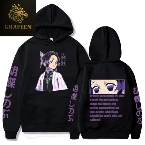 Demon Slayer Print Hoodies