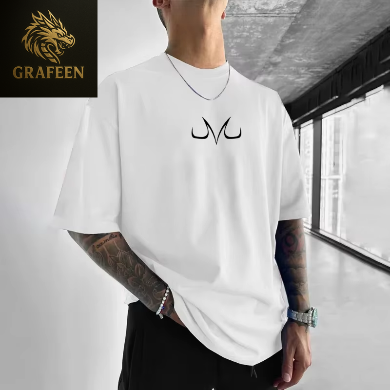 Men'S T-Shirt Dragon Ball Goku Japanese Anime Hot Blood Classic Portrait Cotton Fashion High Street Unisex Harajuku Y2K