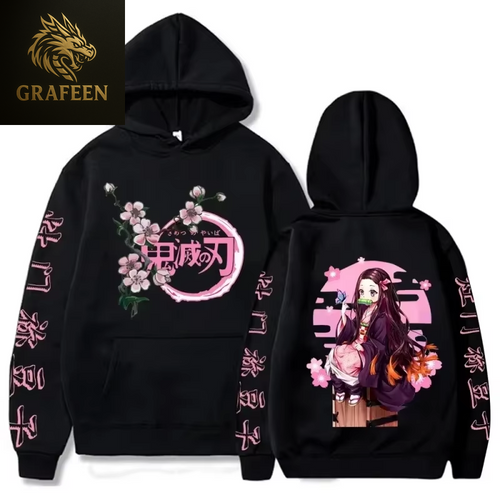 Demon Slayer Print Hoodies