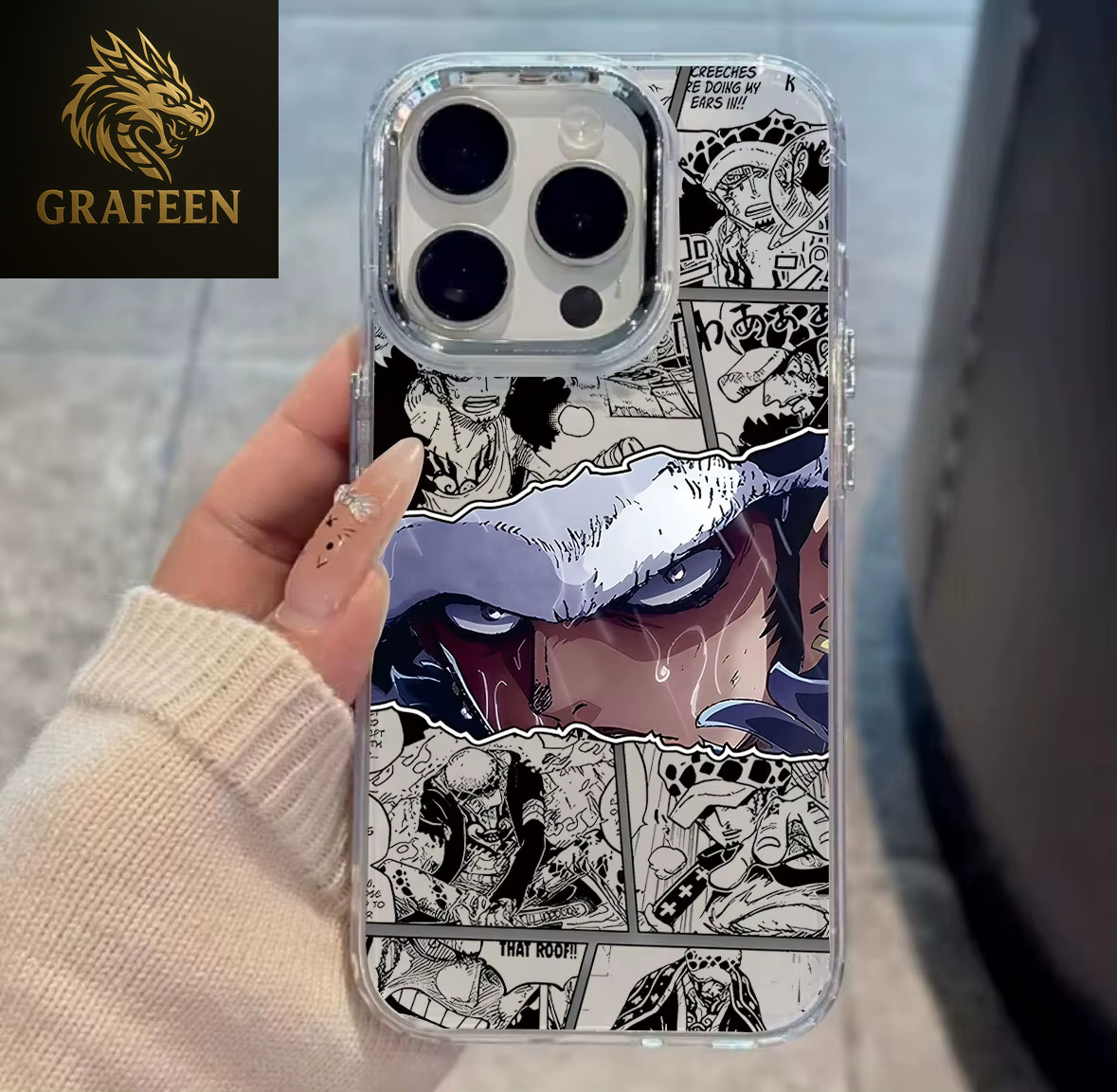 Anime New Black Phone Case for Iphone 17 16E 16 15 14 13 12 11 Pro Max 7 Air plus Pieces Hot Ones Luffys Transparent Soft Cover