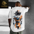 Men'S T-Shirt Dragon Ball Goku Japanese Anime Hot Blood Classic Portrait Cotton Fashion High Street Unisex Harajuku Y2K