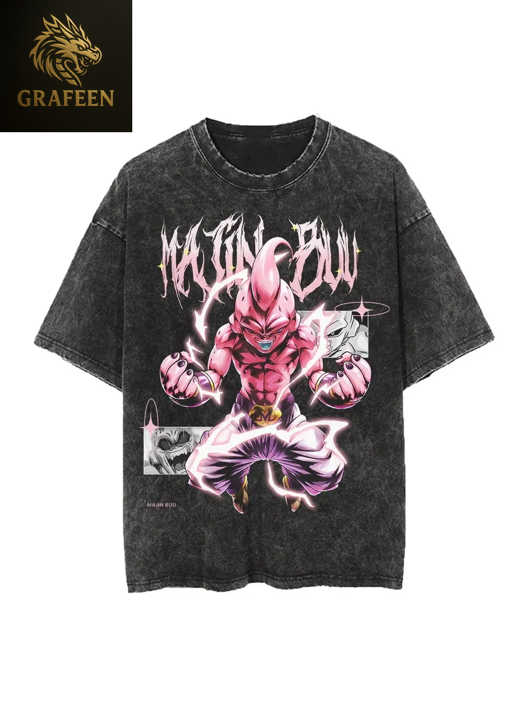 Anime Dragon Ball Cosplay Washed T-Shirt Cotton Short Sleeve Loose Large Casual Sports Fitness T-Shirt Men'S Harajuku Clothing