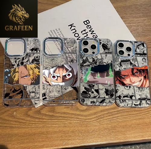 Anime New Black Phone Case for Iphone 17 16E 16 15 14 13 12 11 Pro Max 7 Air plus Pieces Hot Ones Luffys Transparent Soft Cover