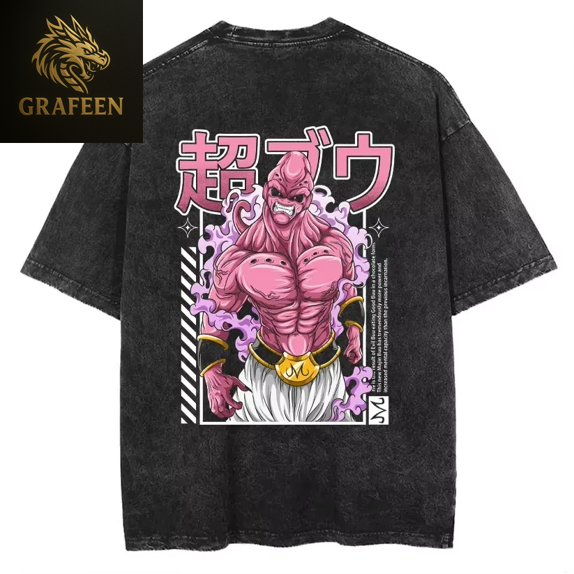 Anime Dragon Ball Cosplay Washed T-Shirt Cotton Short Sleeve Loose Large Casual Sports Fitness T-Shirt Men'S Harajuku Clothing